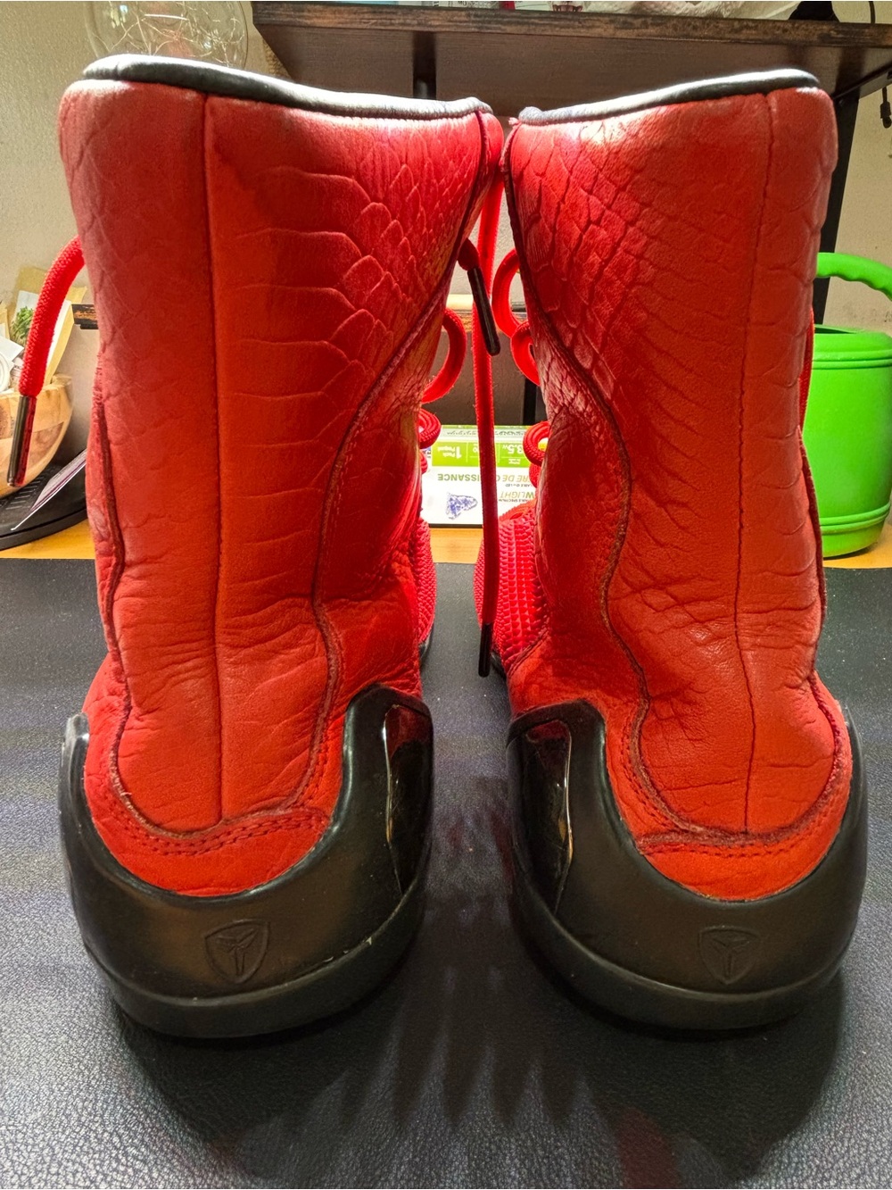NIKE KOBE 9 KRM EXT HIGH RED MAMBA SNEAKERS. - Picture 2 of 16